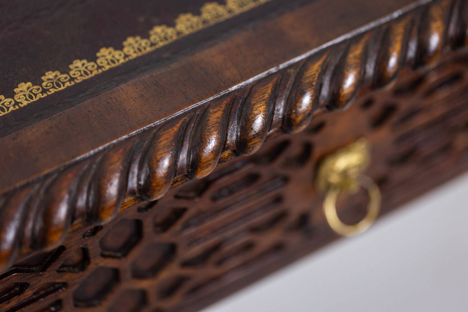 Chippendale style mahogany table, or desk. Circa 1950. LS5932456G