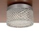 Lampe de plafond vintage en verre géométrique
