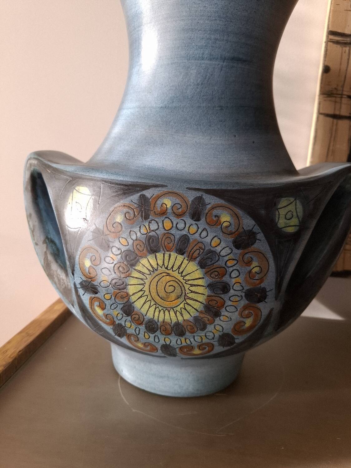 Ceramic vase by Jean de Lespinasse