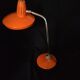 Vintage desk lamp Fase orange articulated