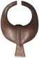 African wooden mask, symbolising a buffalo, Nigeria, 25x36cm