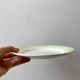 set of 6 pastel gradient light green dessert plates 40s-50s