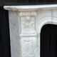 Louis XV style fireplace in Arabescato Carrara marble, circa 1880.