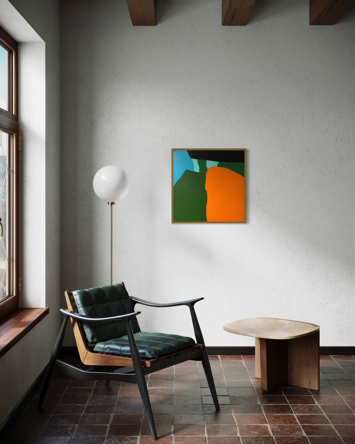 Abstract on canvas 50x50cm signed Bodasca