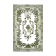 Tapis bleu anatolien antique noué à la main des années 1970 206 cm x 318 cm