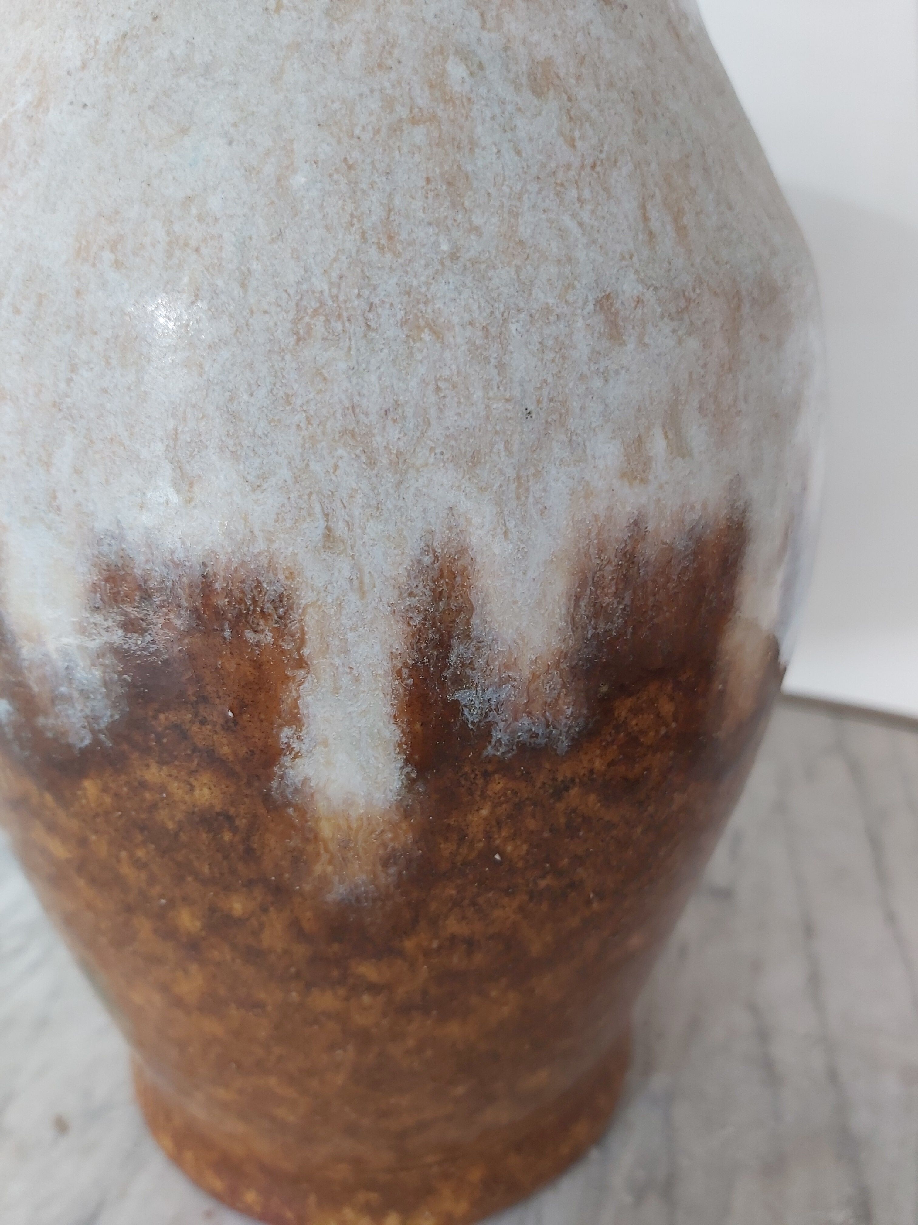 Enamelled ceramic pitcher Les Potiers d'Accolay