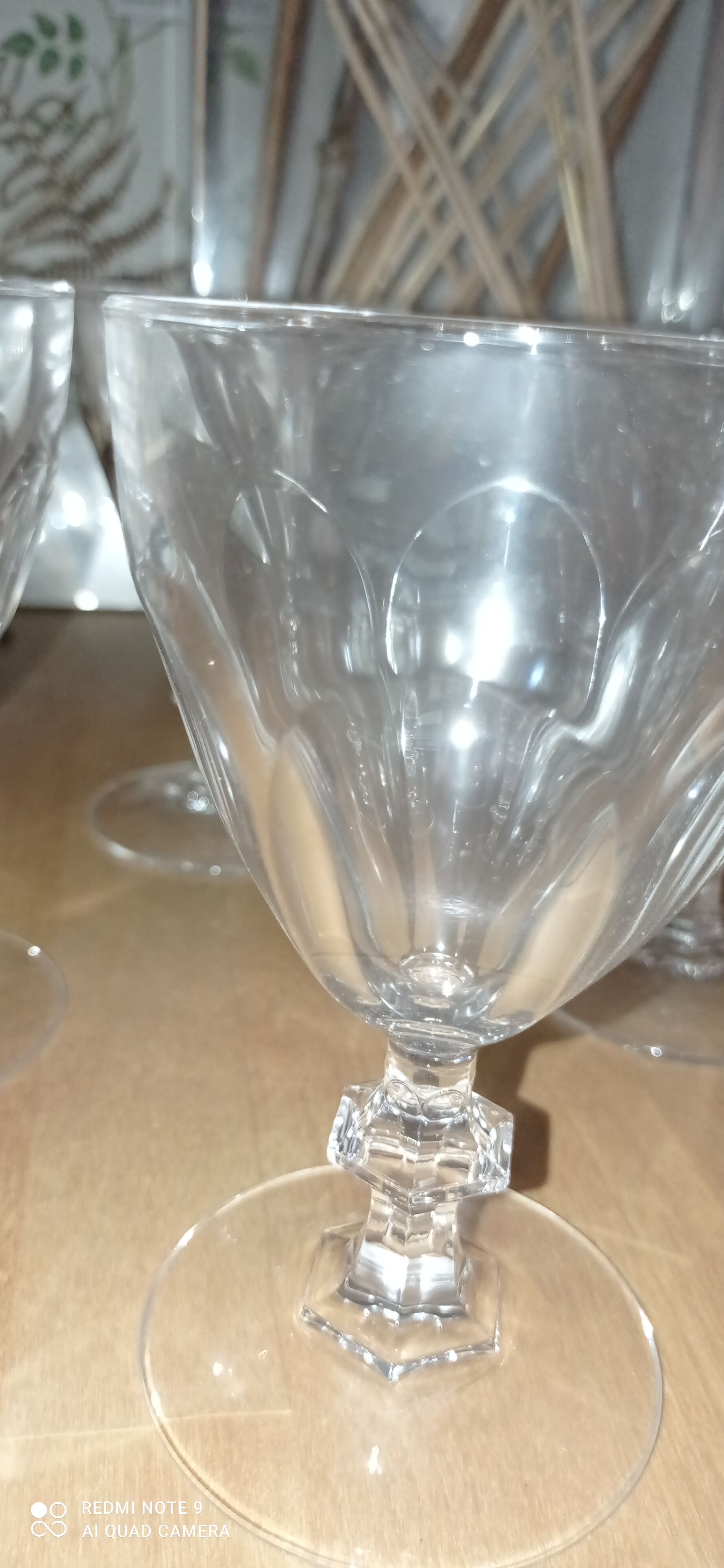 6 verres à vin cristal Rambouillet