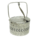 Basket sugar bowl, postmodernism, nickel-plated brass, Poland, 1960s