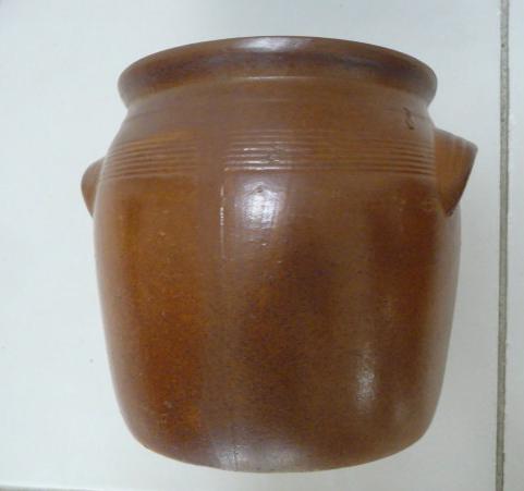 Old grease pot or candied stoneware pot