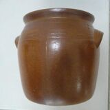 Pot à graisse ou pot à confit en grès