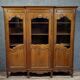Large Provençal library in Louis XV style made of oak from the 20th century.