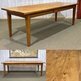 Table de ferme anglaise en pitch pin , fabrication des années 80