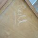 Cabinetmaker's chest of drawers - 4 drawers - golden oak - with oblique profile - compass feet - 1950
