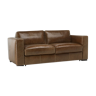 Canape vintage brown leather