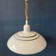Vintage mid-century beige Dijkstra pendant lamp