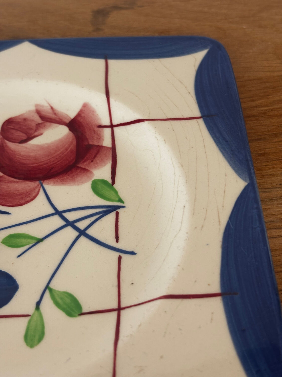 Vintage rare small dessert plate Gien La Baule