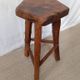 Tabouret de bar en orme esprit Olavi Hanninen