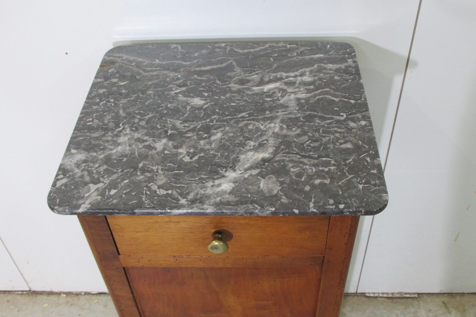 Louis Philippe bedside table in solid cherry