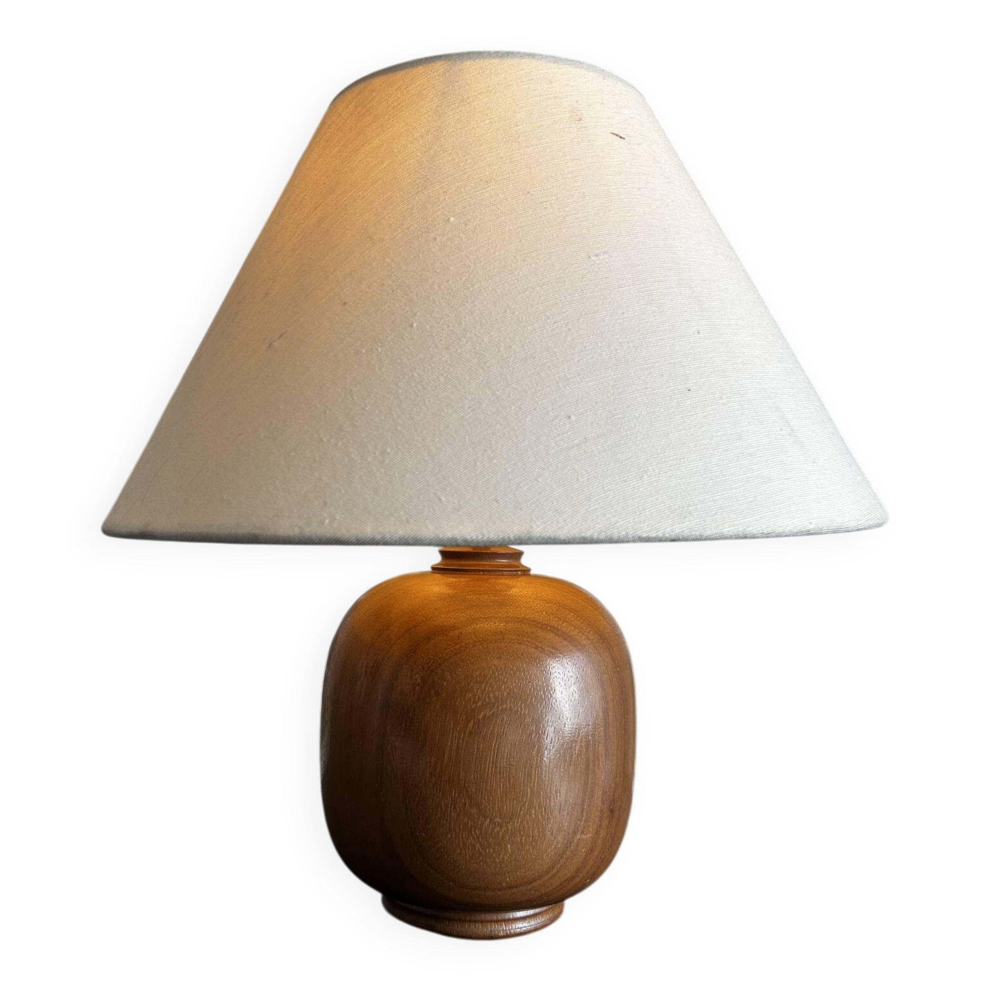 solid wood lamp from the 1960s