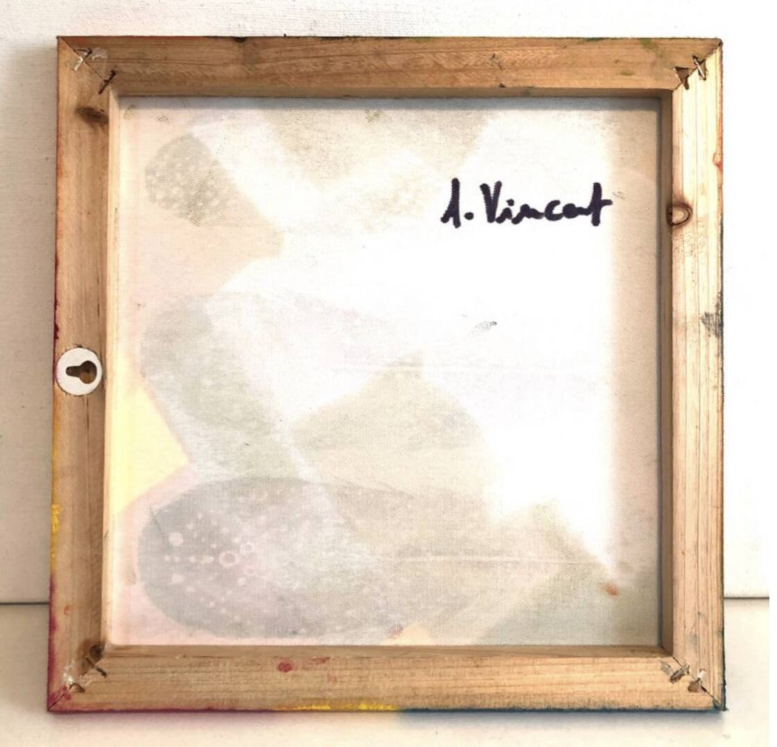 Abstract oil painting knife