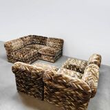 Vintage design modular sofa 'Geometric dessin'