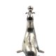 Sculpture de sceau Art déco en laiton argenté, France années 1940
