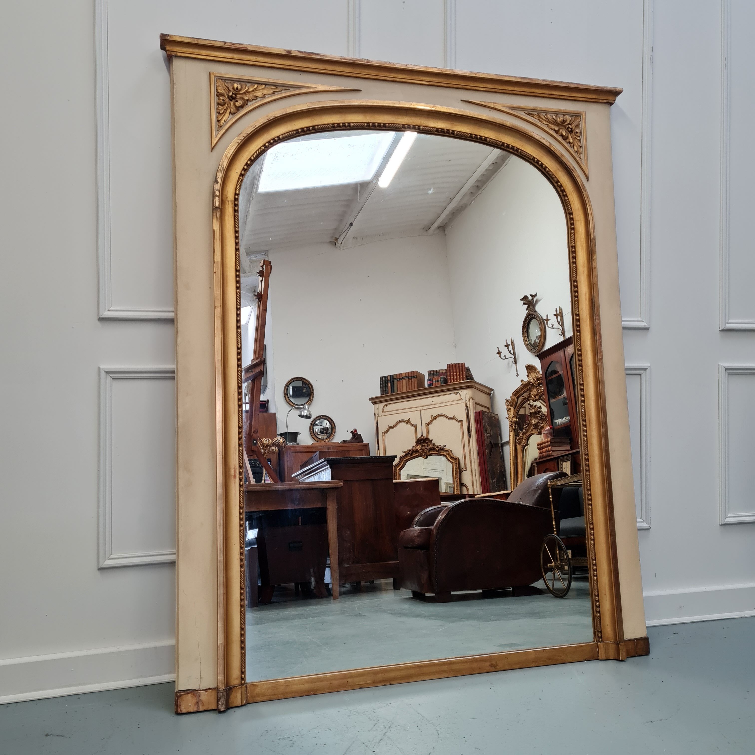 Trumeau french antique mirror c1900