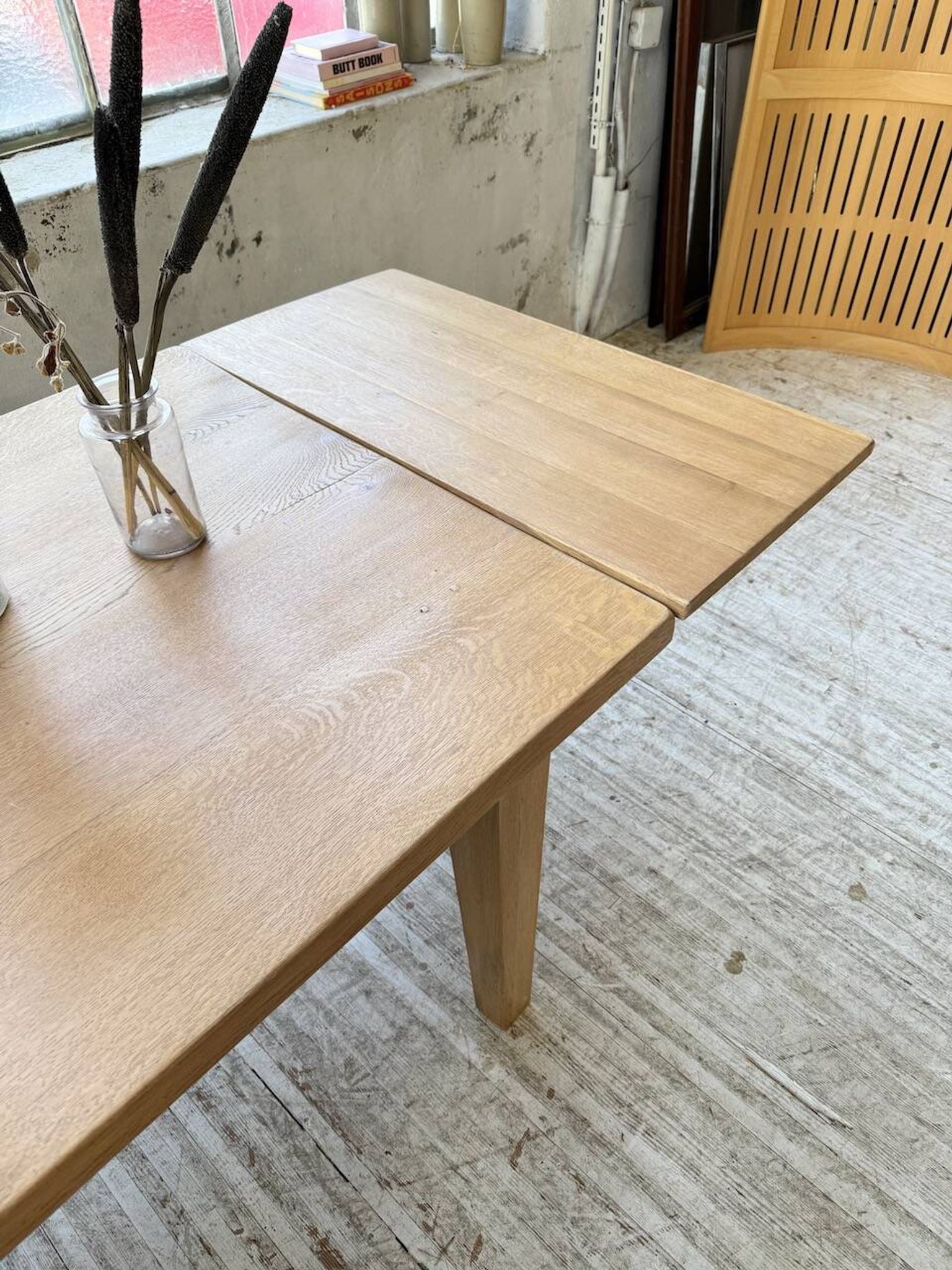 Table de ferme extensible en chêne massif