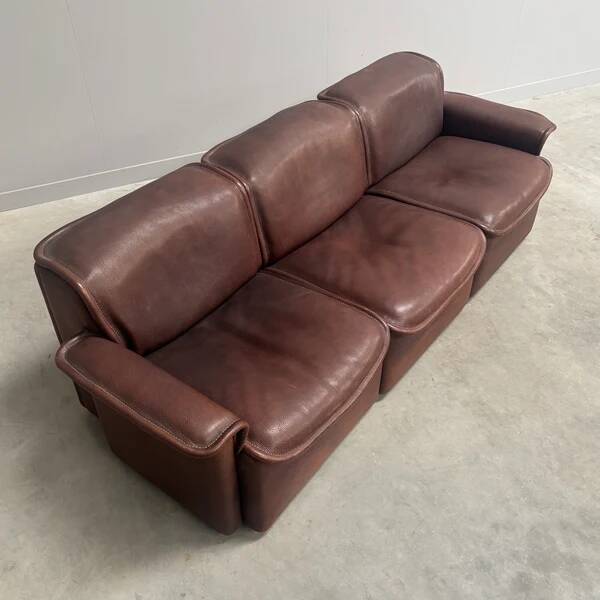 De Sede DS12 3 seat sofa, Switzerland 1970s