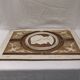 Large bas relief painting medallion woman patina wooden frame ornament
