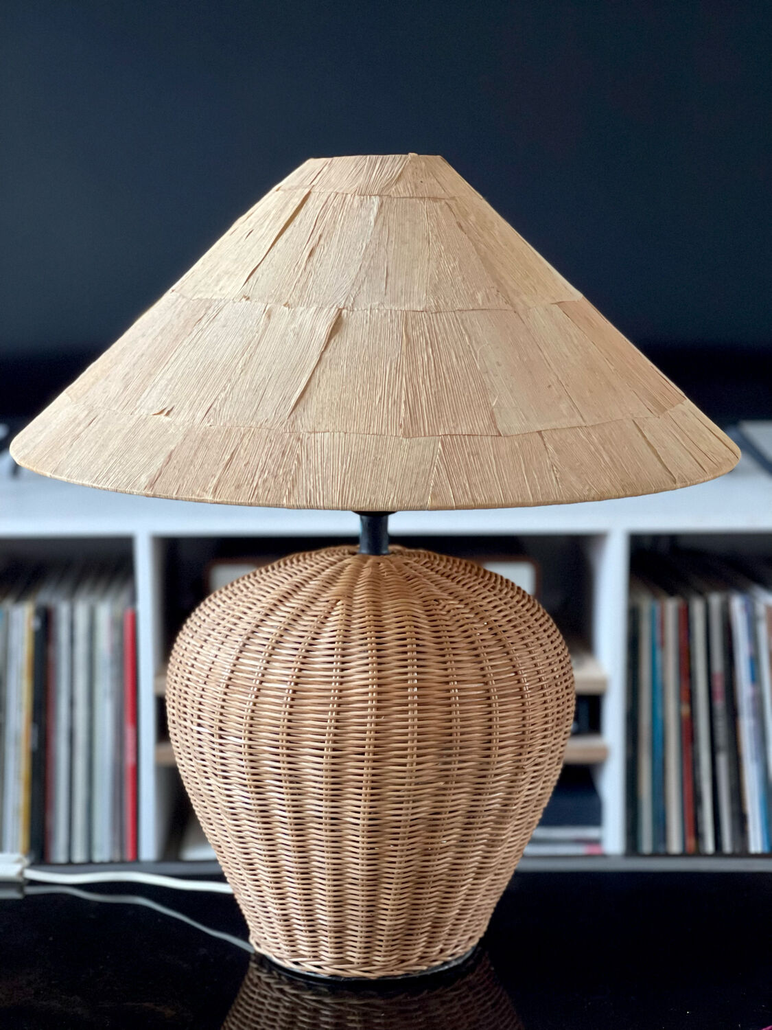 Rattan lamp 1970
