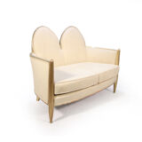 Canapé Art Déco en bois doré Parcel