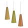 Set of 3 Rhodoid Rotaflex pendants, 1950