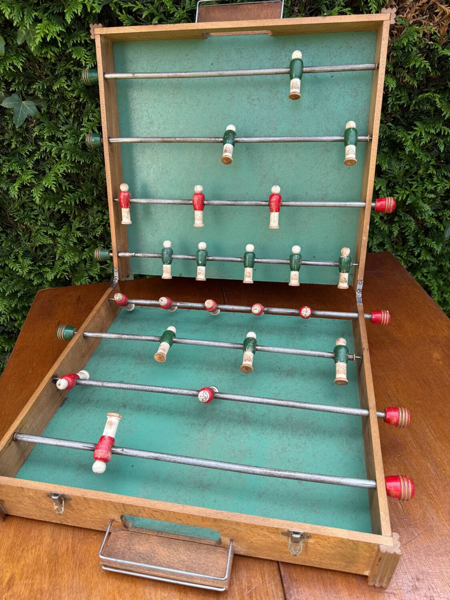 Baby foot ancien pliable,années 50.