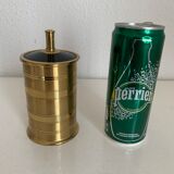 Vintage cigarette holder 1960 golden dispenser box - 14 x 7 cm