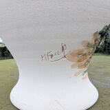 Beautiful Vintage Stoneware Vase Signed Engraved Vallauris Fonck and Mateo 50 60