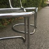 Chrome steel chairs from the 70