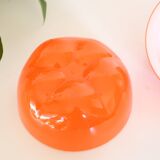 Orange tomato ice bucket, vintage