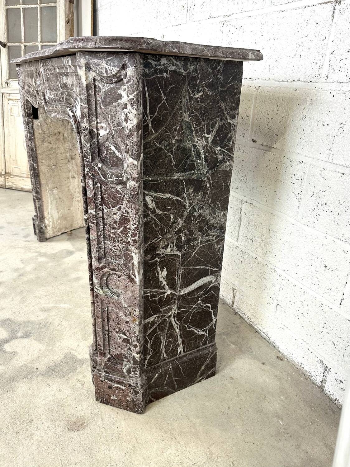 Italian Levanto marble fireplace 19th century