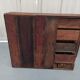 Hardware furniture wood multiple drawers old