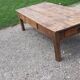 Country Coffee Table in Pine 3 Drawers