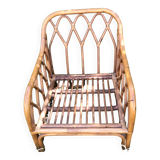 Vintage 60s/70s rattan bamboo armchair