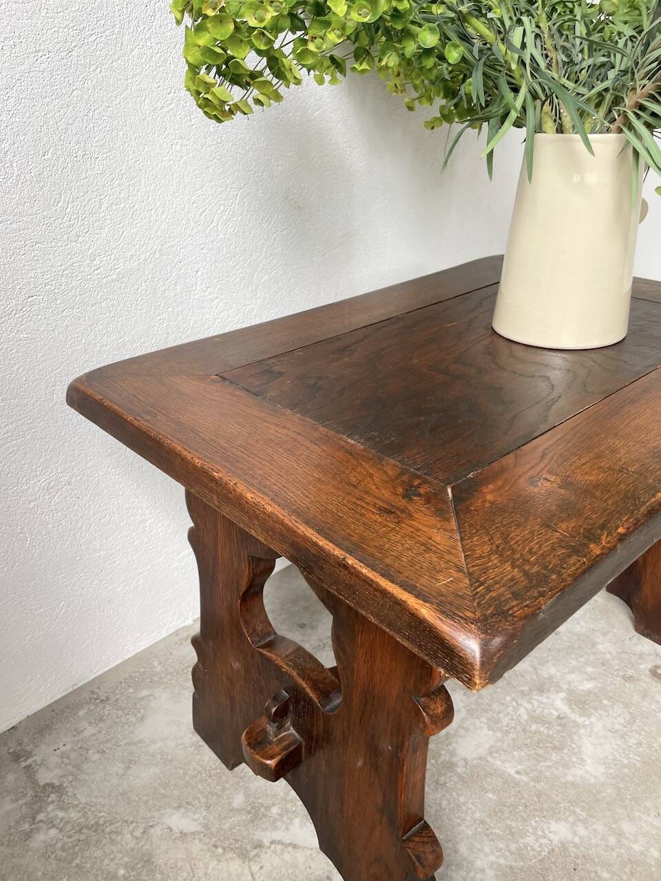 50s Brutalist Oak Coffee Table