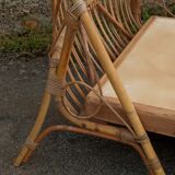 Lit en rotin années 50/60