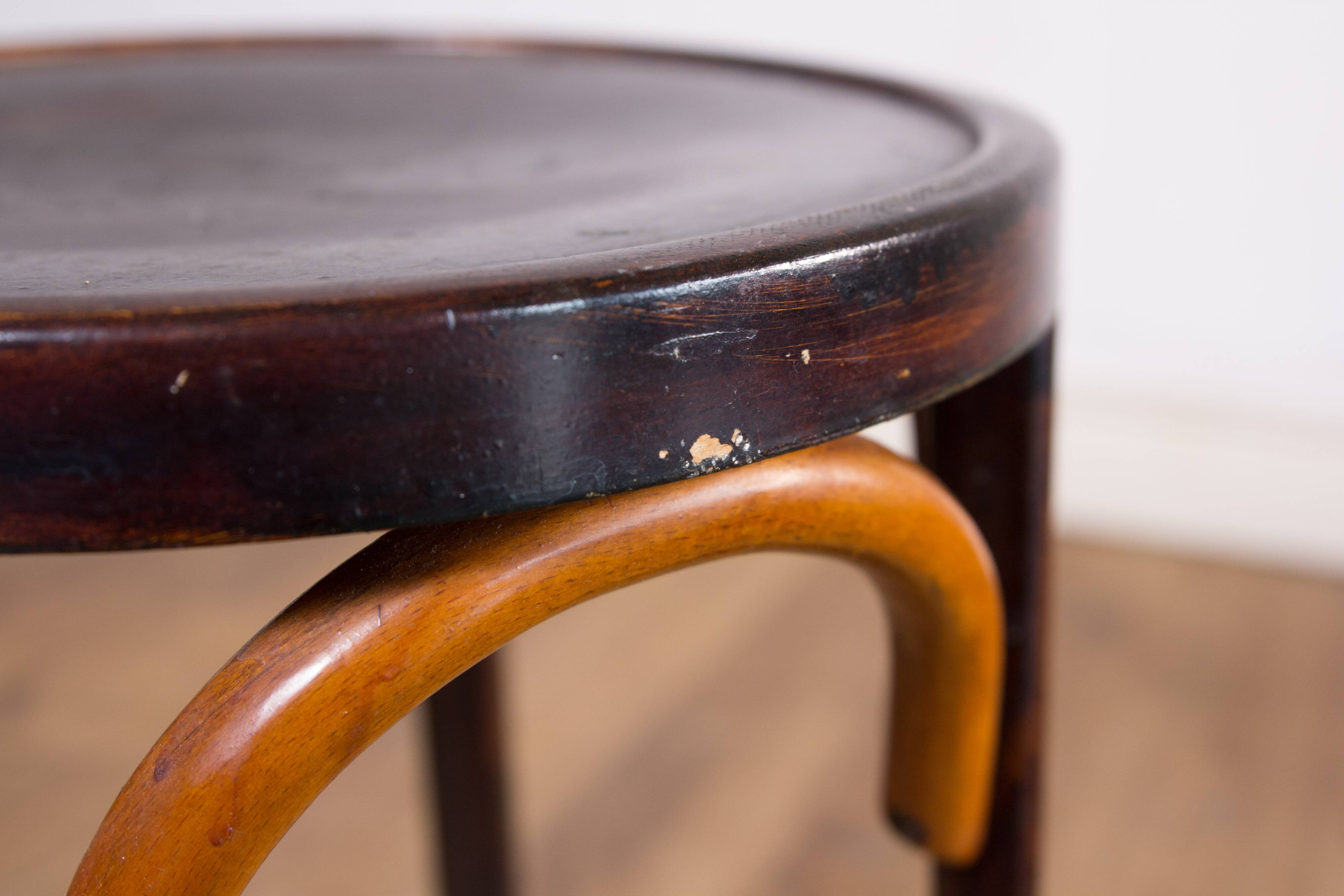 Baumann stool with label and stamp