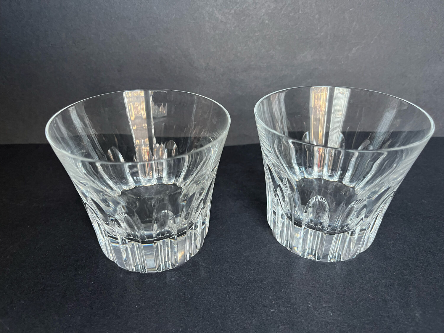 2 Baccarat whisky glasses