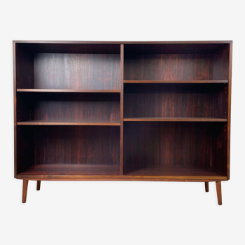 Vintage Scandinavian rosewood bookcase, 60s