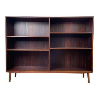 Vintage Scandinavian rosewood bookcase, 60s