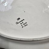 Large Quimper HB earthenware dish - Breton decor