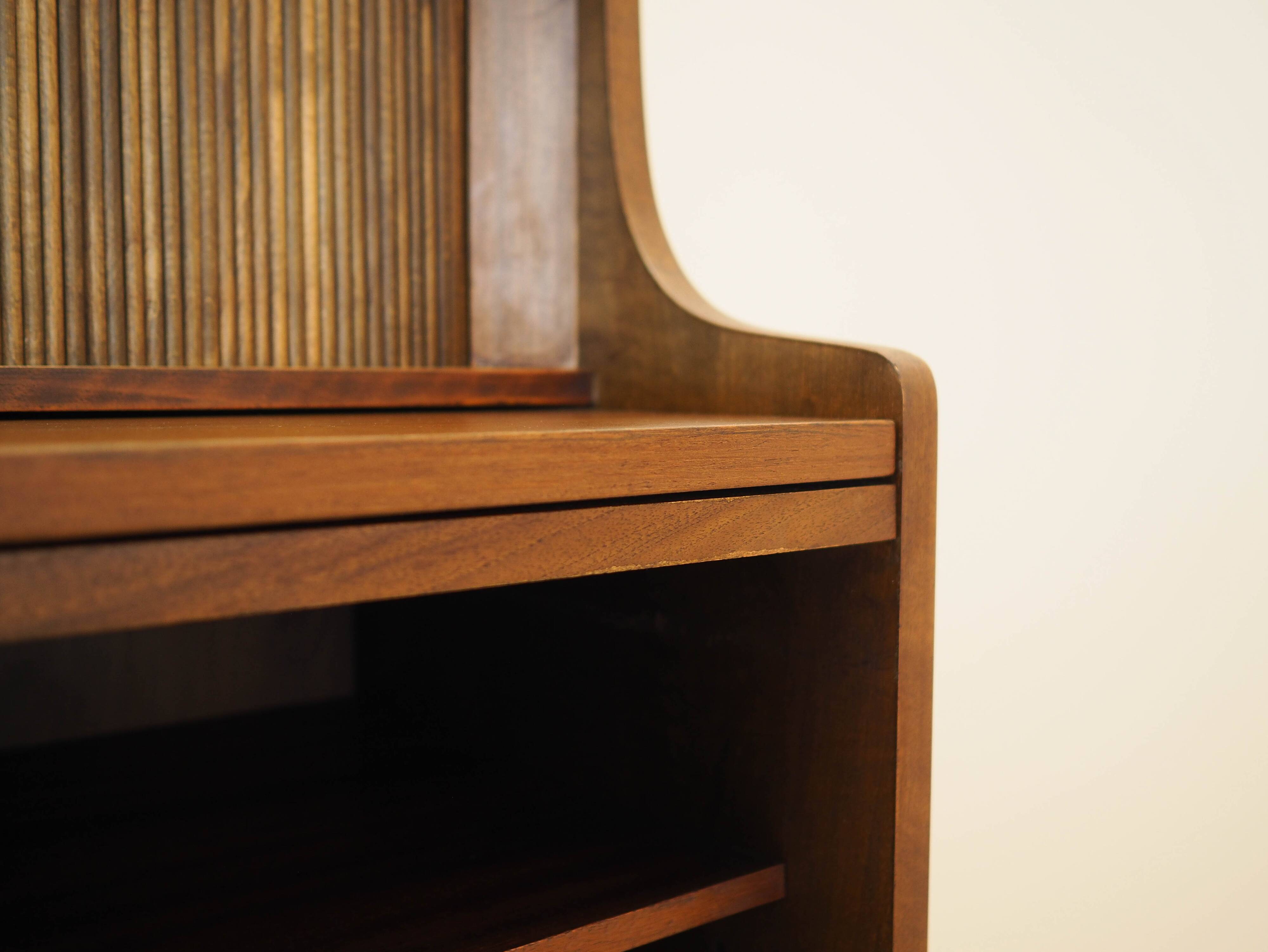 Walnut bookcase, Danish design, 1970s, designer: Johannes Sorth